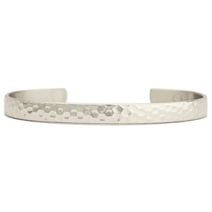 Sergio Lub Textured Silver Bracelet