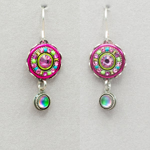 Firefly La Dolce Vita Circle Earrings with Dangle