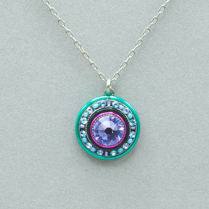 Firefly La Dolce Vita Circle Pendant Necklace