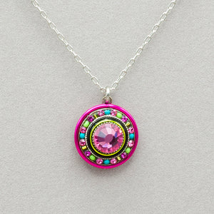 Firefly La Dolce Vita Circle Pendant Necklace