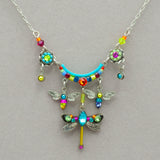 Firefly Dragonfly Waterfall Necklace