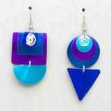 Sylvi Harwin Aluminum Asymmetric Earrings