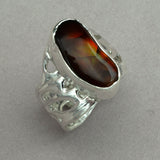 Mexican Fire Agate Sterling Silver Ring