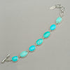 Campitos Turquoise Sterling Silver Link Bracelet