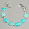 Campitos Turquoise Sterling Silver Link Bracelet