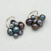 Peacock Pearl Cluster 14k Gold Fill Earrings