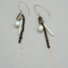 Urban Pearl and Chain Gold Fill Earrings