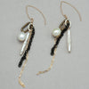 Urban Pearl and Chain Gold Fill Earrings